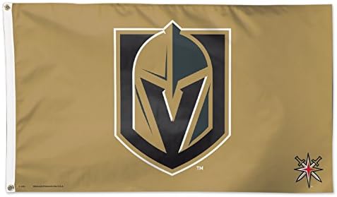 Wincraft לאס וגאס אבירי הזהב הזהב 3x5 NHL דגל לוגו שחור חדש ...