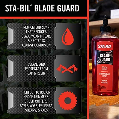 Sta -Bil Blade Guard - חומר סיכה של להב פרימיום, עוזר לשמור על Blade Edge, לא יפגע בצמחים, מגן מפני חלודה וקורוזיה,