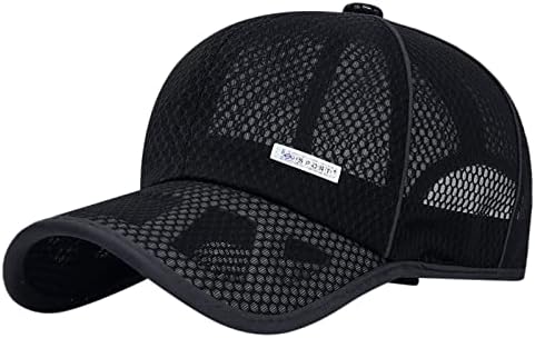 רשת כובעים שחורים לגברים כובע בייסבול כובעים שחורים לגברים יוניסקס קלאסי קלאסי פרופיל נמוך חיצוני חיצוני