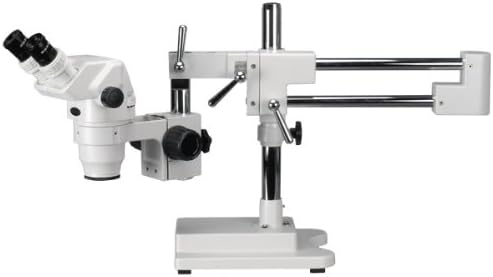 מיקרוסקופ זום סטריאו משקפת מקצועי של אמסקופ זם-4ביו3, עיניות פי 10 ו-20, הגדלה פי 2-180, מטרת זום