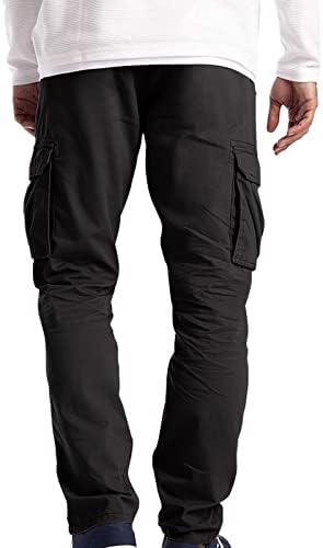 מכנסי גברים, גברים חיצוניים כפתורי מטען מכנסיים קלים מכנסיים טקטיים טיולים טקטיים ג'וג'ר קלאסי מתאים לכיסים