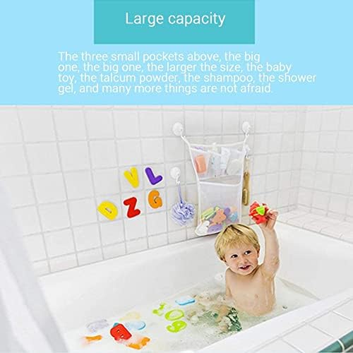 מארגן צעצוע של צעצוע של U-Buyhouse מארגן מקלחת מקלחת לאחסון צעצוע לתינוקות מהיר אמבטיה יבש מהיר כיסי