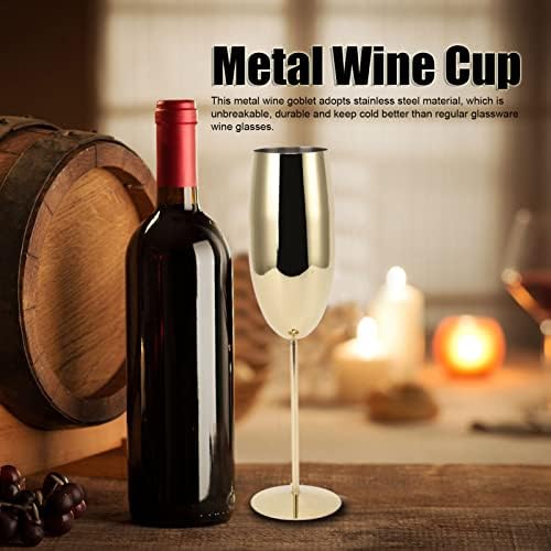 זרודיס מתכת יין גביע, קשיות גבוהה יציב בסיס בשימוש נרחב אלגנטי מתכת יין כוס למסיבה