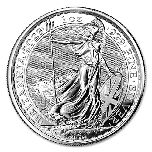 2023 1 גרם מטבע בריטניה הבריטי הבריטי על ידי המנטה המלכותית המבריק ללא מחלה עם תעודת אותנטיות £ 2 bu