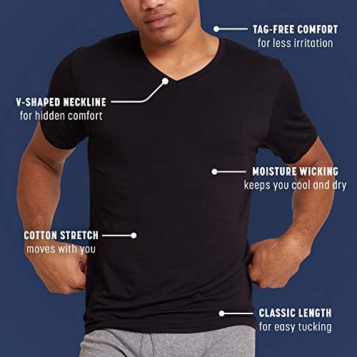 חולצות טריקו של כותנה לגברים של גילדן, ריבוי תפוס
