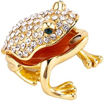 צפרדעי זהב של Paiq Lucky Gold ייחודי מתנה תיבת טבעת טבעת דקורטיבית קופסא פנשוי בעבודת יד קישוט