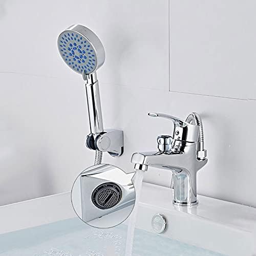 אגן אמבטיה של SDGH אגן ברז מערבל כיור רכוב עם ראש מקלחת אגן שטיפת מים אגן קרים מים חמים