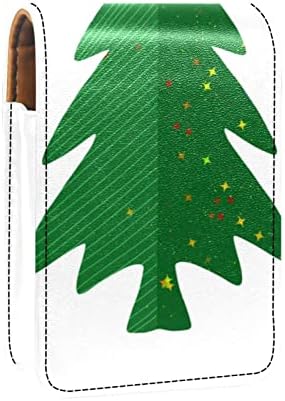 חמוד נייד איפור תיק קוסמטי פאוץ, שפתון מחזיק איפור ארגונית, עץ חג המולד קריקטורה פשוט דפוס
