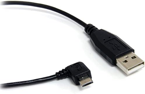 Startech.com 3 ft / 91 סמ כבל מיקרו USB - A זווית ימנית מיקרו B - USB מסוג A - 90 מעלות מיקרו-