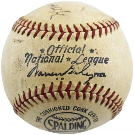 שודדי הונוס וגנר החתימה את וורן ג'יילס אונל בייסבול JSA BB75910 - כדורי בייסבול עם חתימה