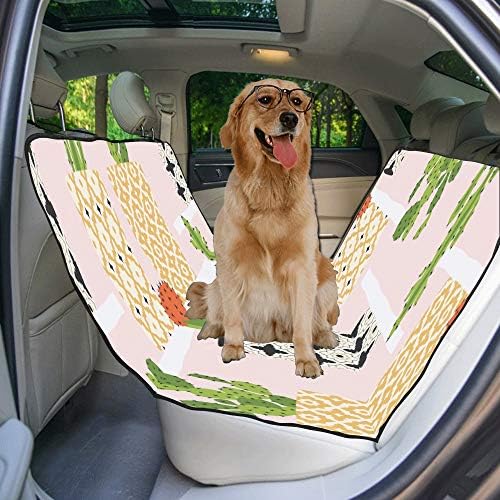 מותאם אישית פרח סיר אמנות רומנטי צבע הדפסת רכב מושב מכסה לכלבים עמיד למים החלקה עמיד רך לחיות מחמד רכב