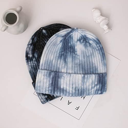 קאוסן חורף כובע לנשים גברים ונשים של פשוט עניבה צבוע יפני סגנון טלאי צמר כובע בסתיו וחורף