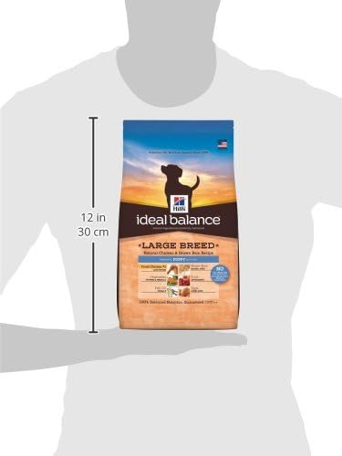 האיזון האידיאלי של היל גזע גדול עוף טבעי & מגבר; מתכון אורז חום גור מזון לכלבים יבש, 4 קילו