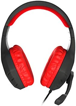 ג 'נסיס ארגון אדום 200 אוזניות גיימינג עם מיקרופון מיני ג' ק 3.5 מ מ על 2 מחשב, 286529