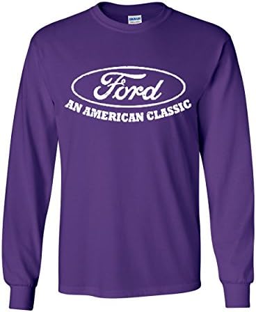 פורד חולצת טריקו של שרוול ארוך קלאסי אמריקאי מורשה משאית פורד