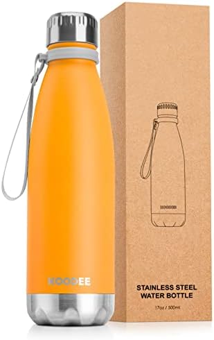 בקבוק מים מבודד של קודי, 17 עוז נירוסטה בקבוק ואקום קיר כפול קולה צורת דליפת הוכחה בקבוק מים ספורט