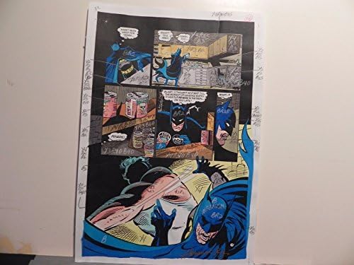 עטלף צל באטמן וינטג 'חלק 10 מדריך צבעים חתום אדריאן רוי עם עמ' 14