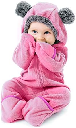בגד גוף של פלייס פלייס - תינוקת חתיכה אחת ילדים עם ברדס רומפר רומפר חיצוני בגדי הלבשה חיצונית
