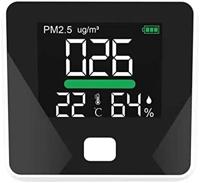 IRDFWH PM2.5 גלאי איכות אוויר גלאי טמפרטורה לחות מד גז צג גז LCD מסך מדחום אבק רב פונקציונל