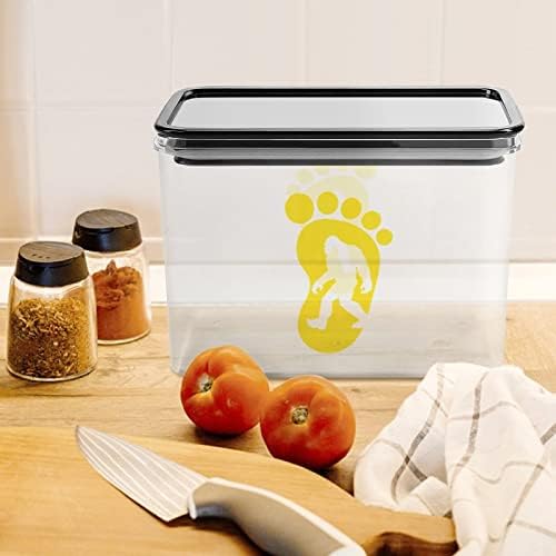 ביגפוט טביעת רגל אחסון קופסא פלסטיק מזון ארגונית מיכל מיכלי עם מכסה למטבח
