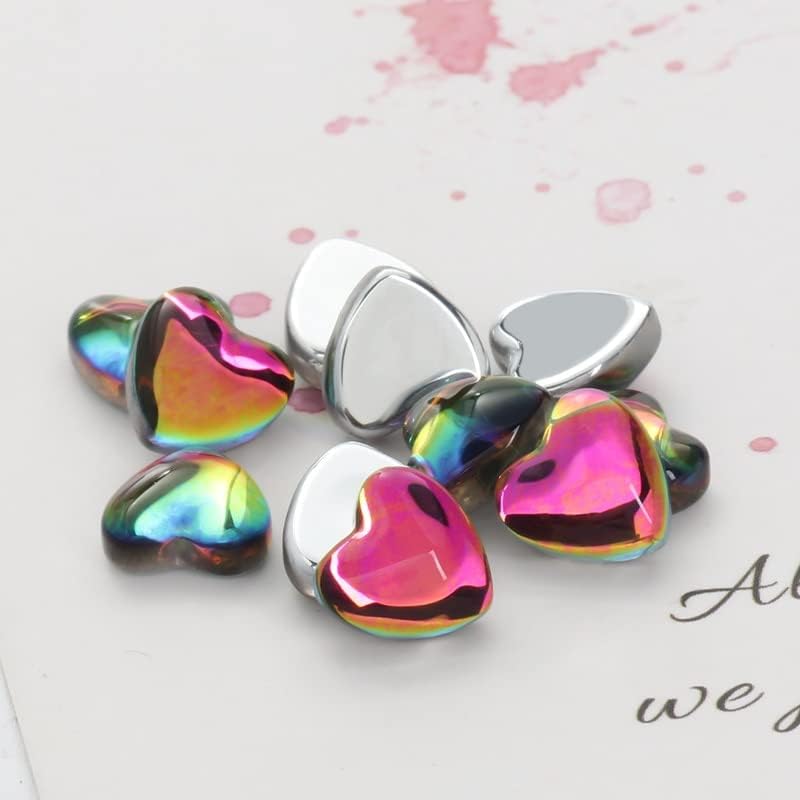 דקורטיבי לבבות נייל חלקי חמוד ריינסטון אבנים משלוח גבישי 3 ד דביק עיצוב דקור וגינה טיפים -