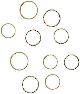 טבעות אופנה לנשים 10 קטנות עיצוב פשוט טבעת תואמת טבעת נשי פרוק טבעת אצבע טבעת טבעות טבעות בהתאמה