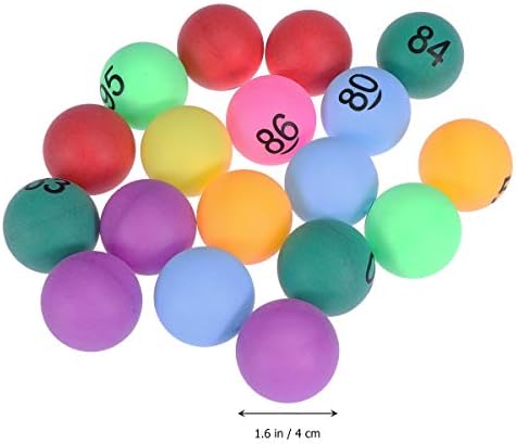 כדורי הגרלה צעצועים מגוונים צבע 1 עד 150 כדורי טניס שולחן ממוספרים למסיבת משחק 150 חלקים