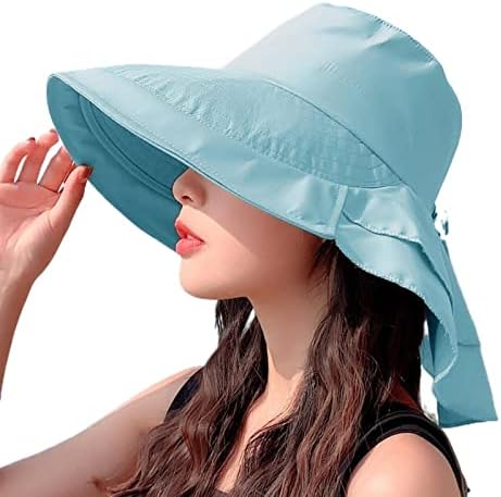 כובע השמש של נשים הגנה מפני השמש רחב שוליים שוליים כובע דייג מתקפל הגנה