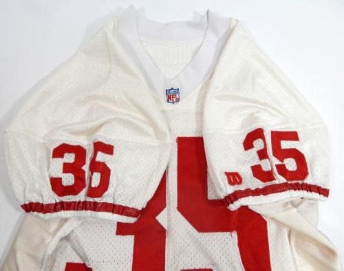 בסוף שנות השמונים תחילת שנות התשעים סן פרנסיסקו 49ers 35 משחק השתמשו בג'רזי לבן 46 718 - משחק NFL לא חתום