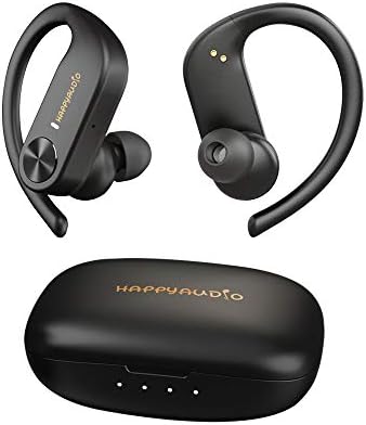 HappyAudio S1 אוזניות TWS אוזניות Bluetooth 5.0 אוזניות אלחוטיות ספורט עם ווים אוזניים מובנים בקרת נפח