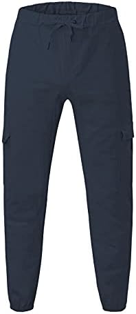מכנסי טרנינג של Znne Mens, מכנסי מטען מזדמנים אתלטים מכנסיים כושר מכנסיים מזדמנים אימון מכנסי