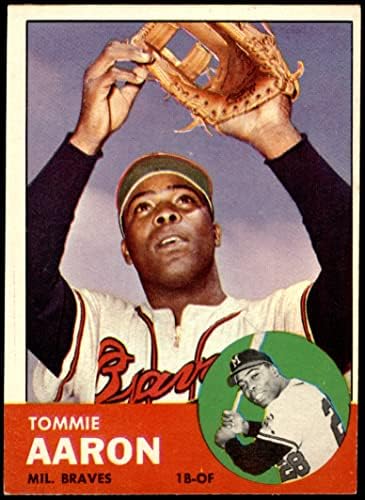 1963 Topps 46 Tommie Aaron Milwaukee Braves Ex Braves