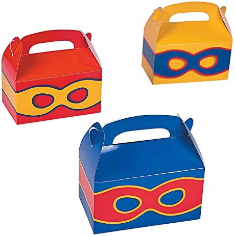 כיף אקספרס - קופסאות פינוק גיבור -על ליום הולדת - ציוד למסיבות - מכולות וקופסאות - קופסאות נייר