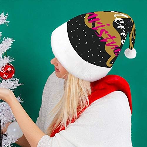 חג המולד סנטה כובע, החג שמח זהב איילים חג המולד חג כובע למבוגרים, יוניסקס נוחות חג המולד כובעי