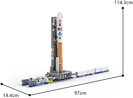 בורא נייצ ' וס אטלס נגד שיגור טרנספורטר מוק ערכת בניין, אוסף בקנה מידה 1: 110 שטח חקור בניית רקטות סט