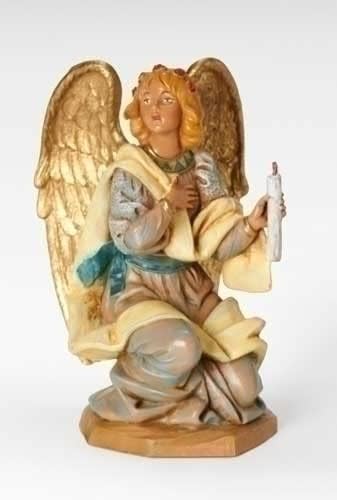 פונטניני על ידי רומן אינק., כריעה מלאך, 7.5 אוסף, דמות המולד ואבזרים, יד מפוסל וצבוע