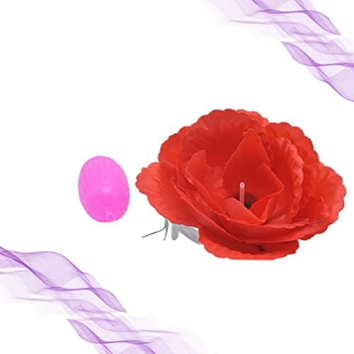 Soimiss Rosetoy 1pc ריסוס מים מצחיק סיכת ורדים סימולציה יצירתית סיכות פרחים סיכות צעצועים מסובכים קונדס