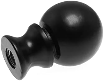 2 יחידות 1-1/2 אינץ מנורת עיטורים שמן שפשף שחור פלדה כדור ידית מנורת צל עיטורים כובע ידית מנורת קישוט מנורת