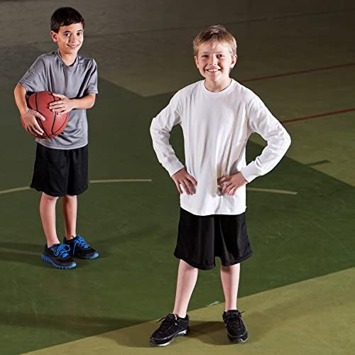 מכנסיים קצרים כדורסל של ילד נוער של ילד פעיל אתלטי ביצועים מכנסיים קצרים עם כיסים לחות הפתילה מכנסיים