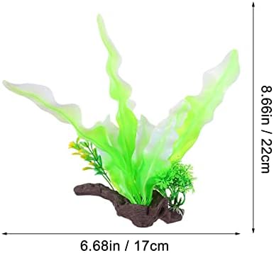 בגד גוף דקור דגי טנק 2 יחידות אקווריום צמחים מזויפים צמחים מלאכותיים צמחים נוף צמחים דקורטיבי אקווריום