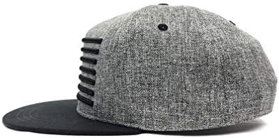 כובע בייסבול הונאו דגל אמריקאי כובעי סנאפבק לגברים, כובעי שוליים שטוחים לגברים לשני המינים כובע נהג