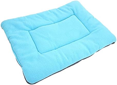 רחיץ רך נוח משי צמר גפן מיטת כרית מחצלת כרית עבור כלב חתול מחמד אור כחול גודל ליטר