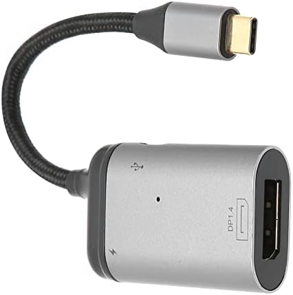 מתאם USB C ל- MINI DisplayPort, 100W Type -C נייד למתאם DisplayPort עם מתאם כוח, Type -C ל- DP עבור מחשב