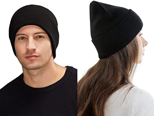 אייבראו 2-מארז גברים של יומי כפת כובע באזיקים רגיל גולגולת לסרוג כובע חם רך ונעים כפה עבור גברים & מגבר;