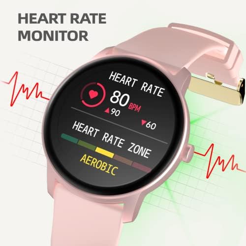 Riversong Smart Watch לנשים, Smartwatch התואם לאייפון אנדרואיד, Smart Watches Tracker Tracker