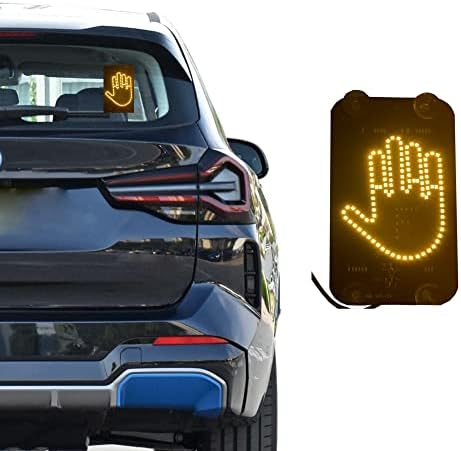 שלט אצבע אמצעית לרכב, אור אצבע אמצעית למשאית רכב, רכב תודה אור, אגודל כלפי מטה אור, אור פנים לרכב מגניב לבטא