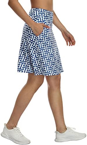 COORUN 20 '' חצאית טניס באורך הברך לנשים עם 6 כיסים גולף חצאיות עם חצאיות אימון של מכנסיים קצרים