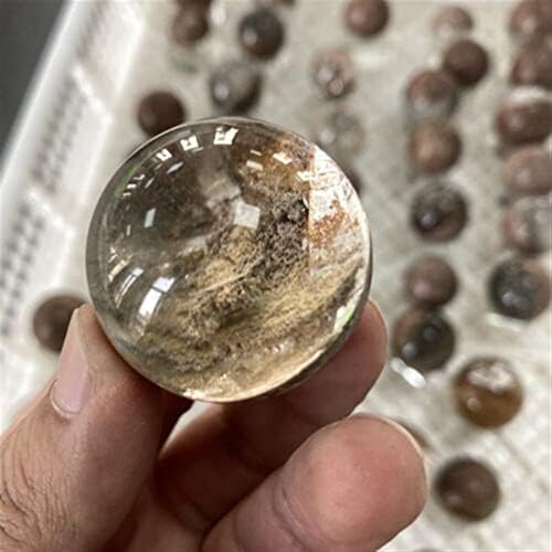 גביש טבעי טבעי טבעי כדור רוח רפאים גביש קוורץ ריפוי פנטום נקודת 50-80 גרם