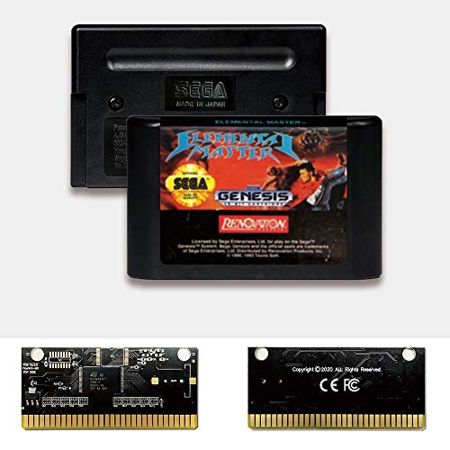 Master Aditi Elemental - ארהב תווית ארהב FlashKit MD Electroless Card Gold PCB עבור Sega Genesis