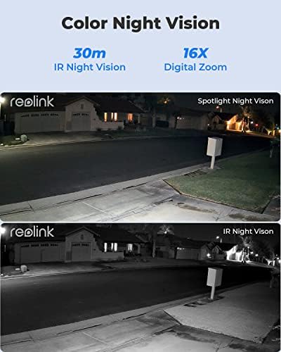 REOLINK 2K 4G LTE מצלמת אבטחה סלולרית אלחוטית חיצונית עם עדשה כפולה זווית רחבה של 150 מעלות, סוללה נטענת, ראיית